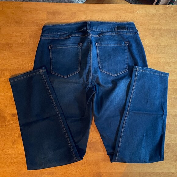 Size 12 Sound/Style by Beau Dawson silk denim jeans - Picture 2 of 11